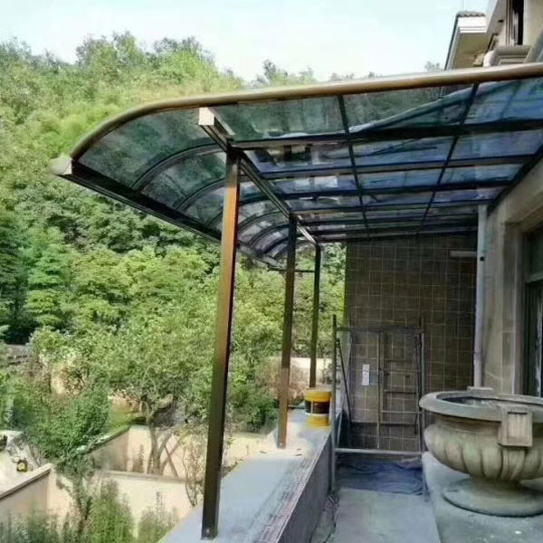 Aluminium regendichte Atrium Patio Gazebo-luifel